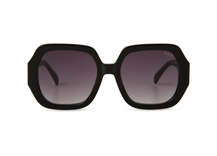 Eydology Sienna Black Frame Grey Gradient Lens Glasses 1