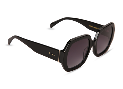 Eydology Sienna Black Frame Grey Gradient Lens Glasses 2