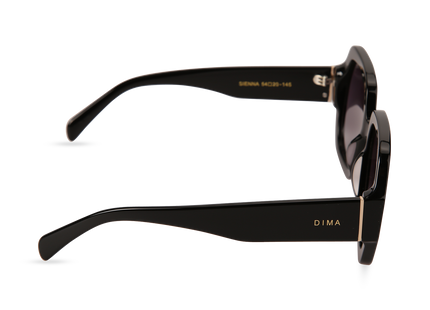 Eydology Sienna Black Frame Grey Gradient Lens Glasses 3