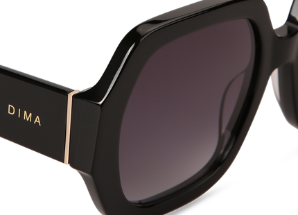 Eydology Sienna Black Frame Grey Gradient Lens Glasses 4