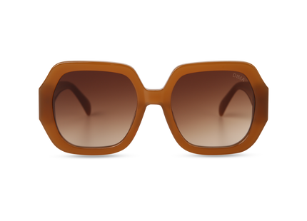 Eydology Sienna Honey Frame Brown Gradient Lens Glasses 1
