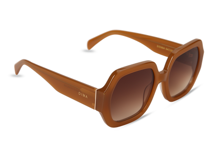 Eydology Sienna Honey Frame Brown Gradient Lens Glasses 2