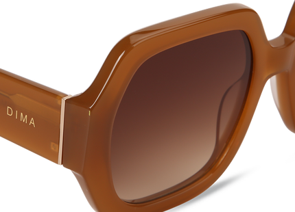 Eydology Sienna Honey Frame Brown Gradient Lens Glasses 4