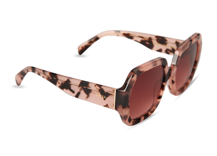 Eydology Sienna Pink Tortoise Frame Red Gradient Lens Glasses 2