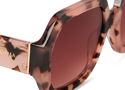 Eydology Sienna Pink Tortoise Frame Red Gradient Lens Glasses 4