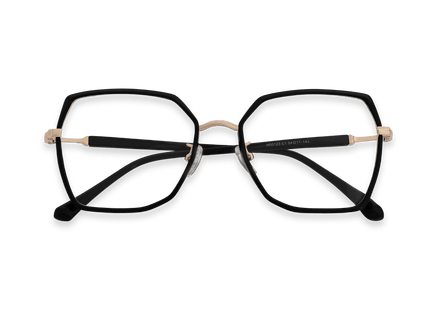 Eydology Skyla Black/Rose Gold Glasses 1