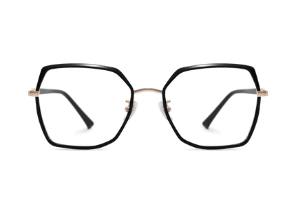 Eydology Skyla Black/Rose Gold Glasses 2