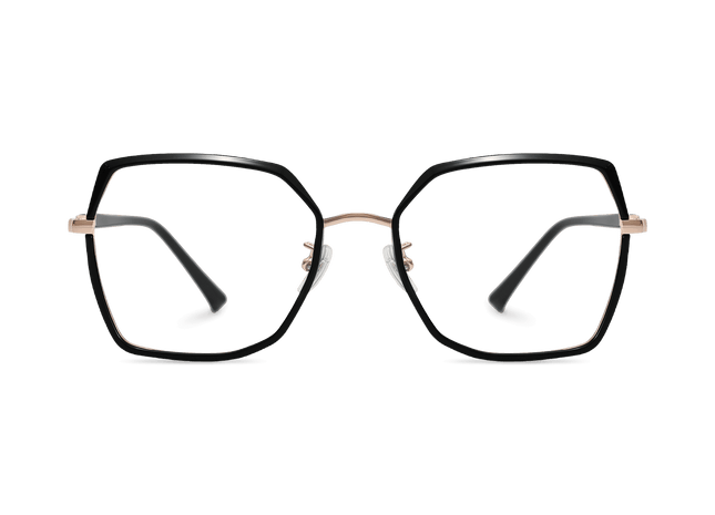 Eydology Skyla Black/Rose Gold Glasses 2
