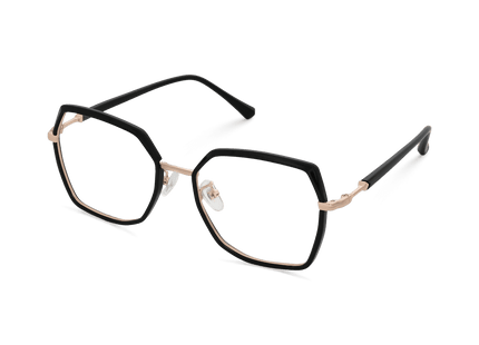 Eydology Skyla Black/Rose Gold Glasses 3
