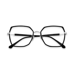 Eydology Skyla Black/Silver Glasses 1