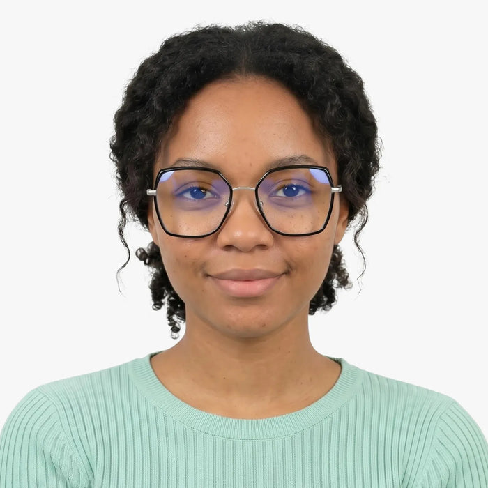 Eydology Skyla Black/Silver Glasses 3