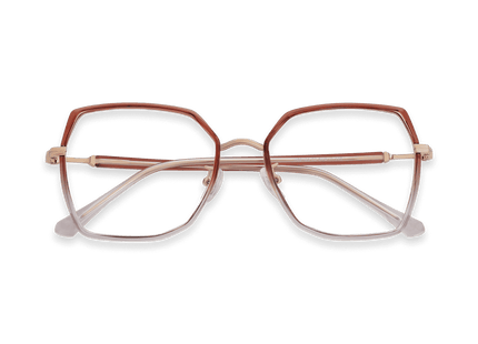 Eydology Skyla Brown Light Purple/Rose Gold Glasses 1