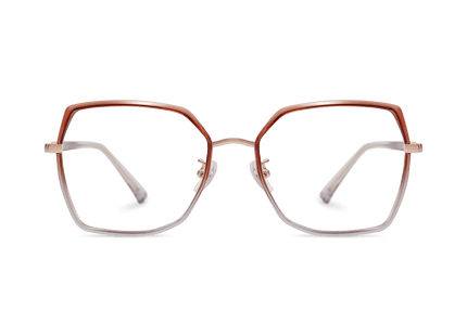 Eydology Skyla Brown Light Purple/Rose Gold Glasses 2