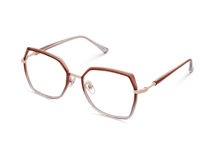Eydology Skyla Brown Light Purple/Rose Gold Glasses 3