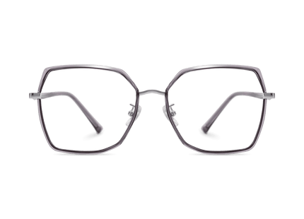 Eydology Skyla Crystal Purple Grey/Chrome Glasses 2