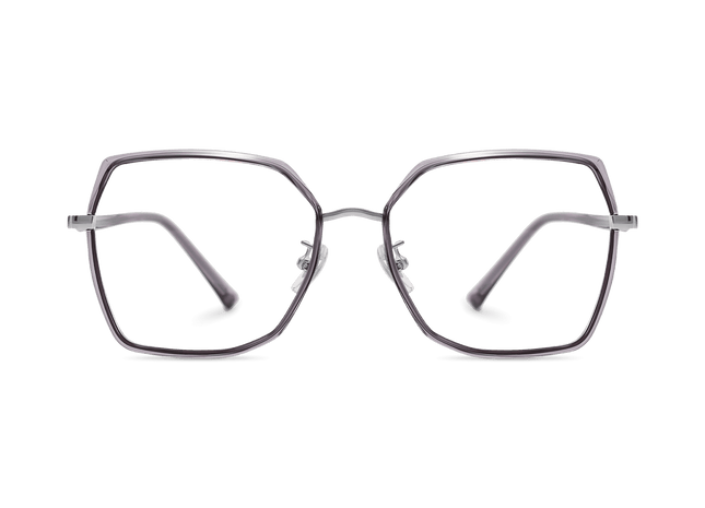 Eydology Skyla Crystal Purple Grey/Chrome Glasses 2