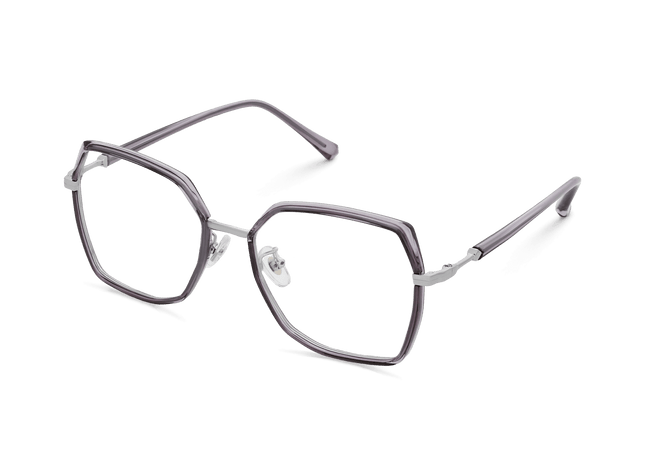 Eydology Skyla Crystal Purple Grey/Chrome Glasses 5
