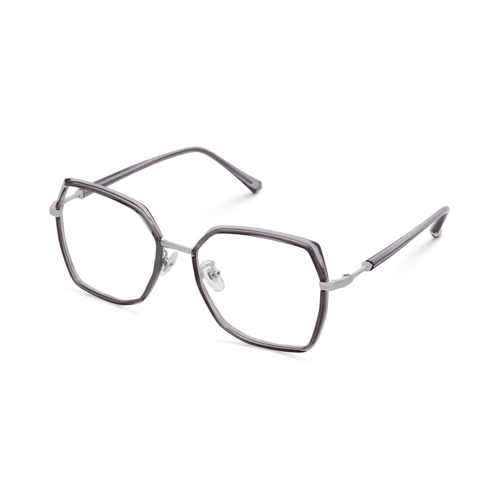Eydology Skyla Crystal Purple Grey/Chrome Glasses 5