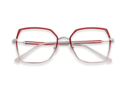 Eydology Skyla Wine Pink Grey/Chrome Glasses 1