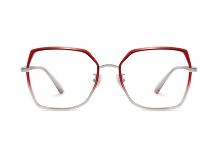 Eydology Skyla Wine Pink Grey/Chrome Glasses 2