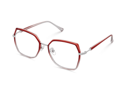 Eydology Skyla Wine Pink Grey/Chrome Glasses 3