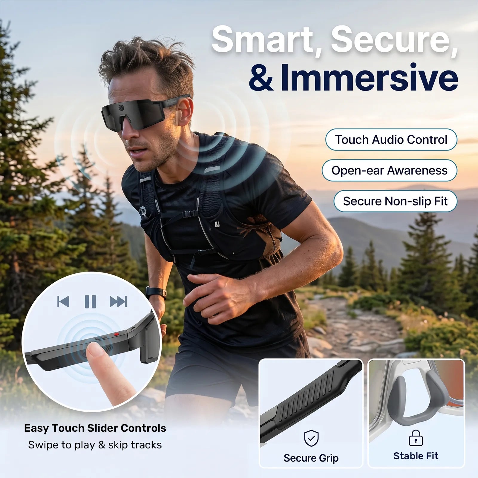 Eydology Smart 05 Black AI Smart Glasses 12