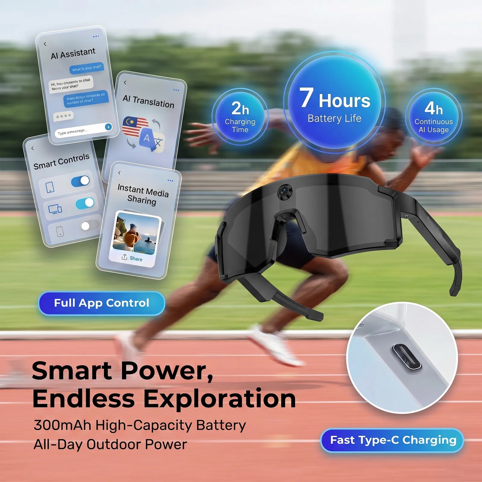 Eydology Smart 05 Black AI Smart Glasses 13