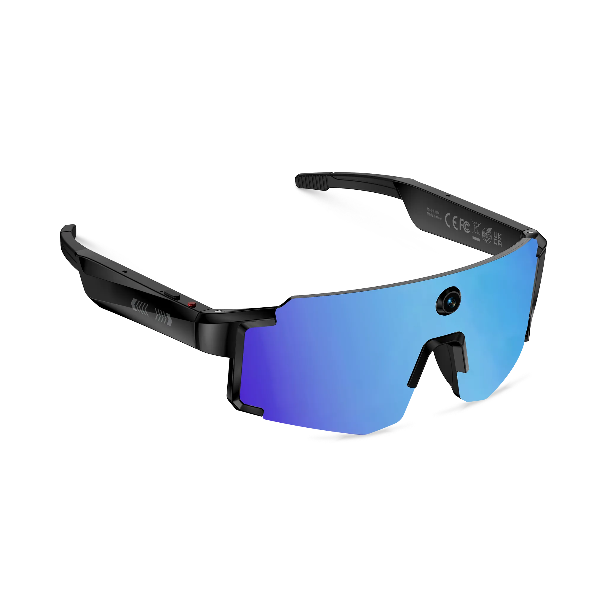 Eydology Smart 05 Black w Blue Mirror Lens AI Smart Glasses 2