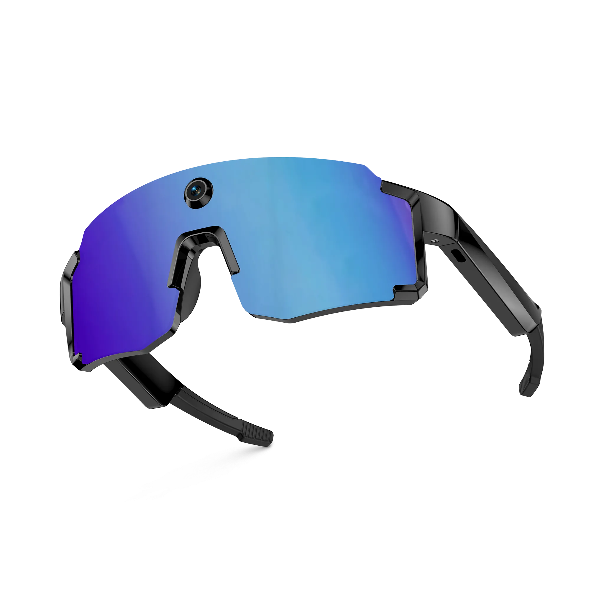 Eydology Smart 05 Black w Blue Mirror Lens AI Smart Glasses 3