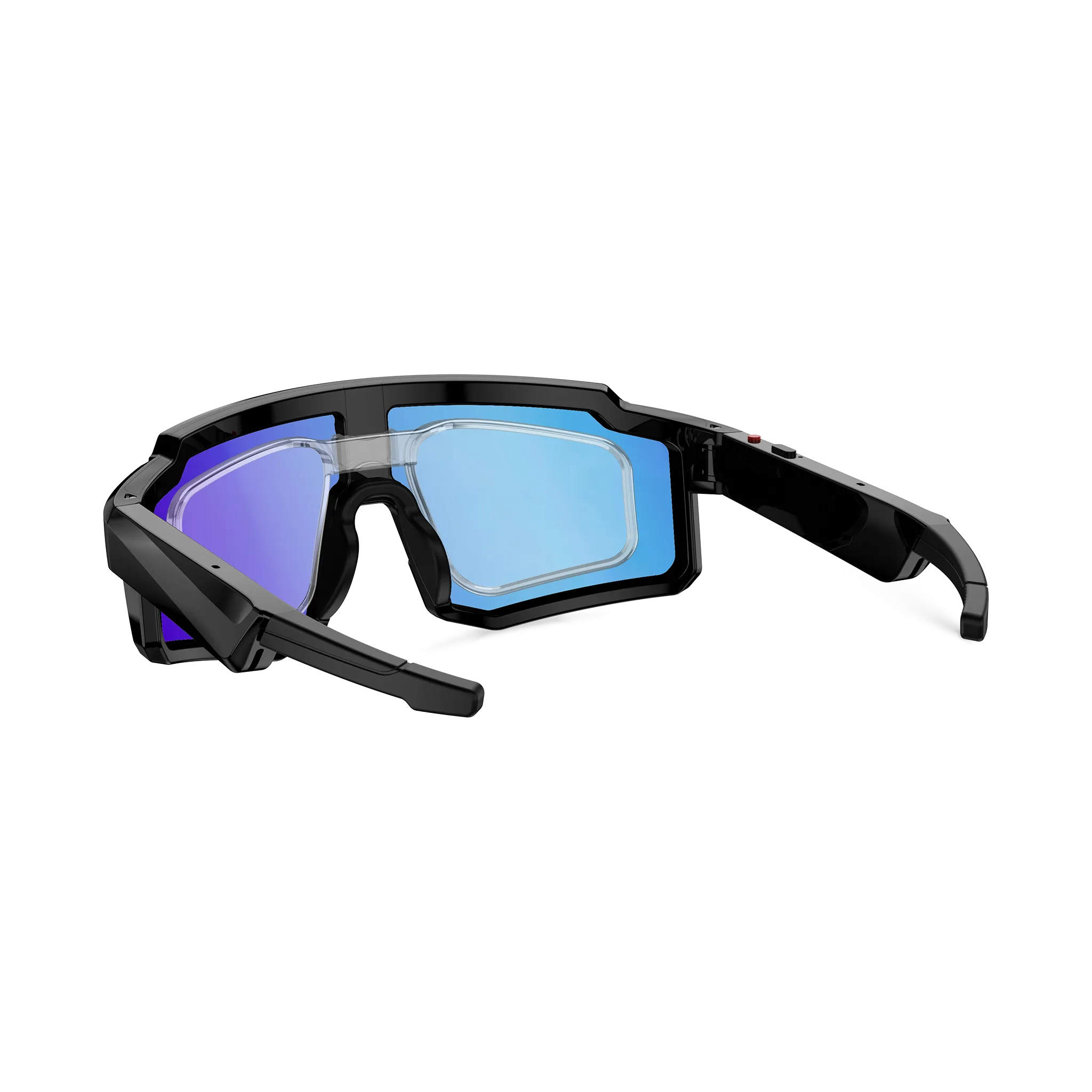 Eydology Smart 05 Black w Blue Mirror Lens AI Smart Glasses 8