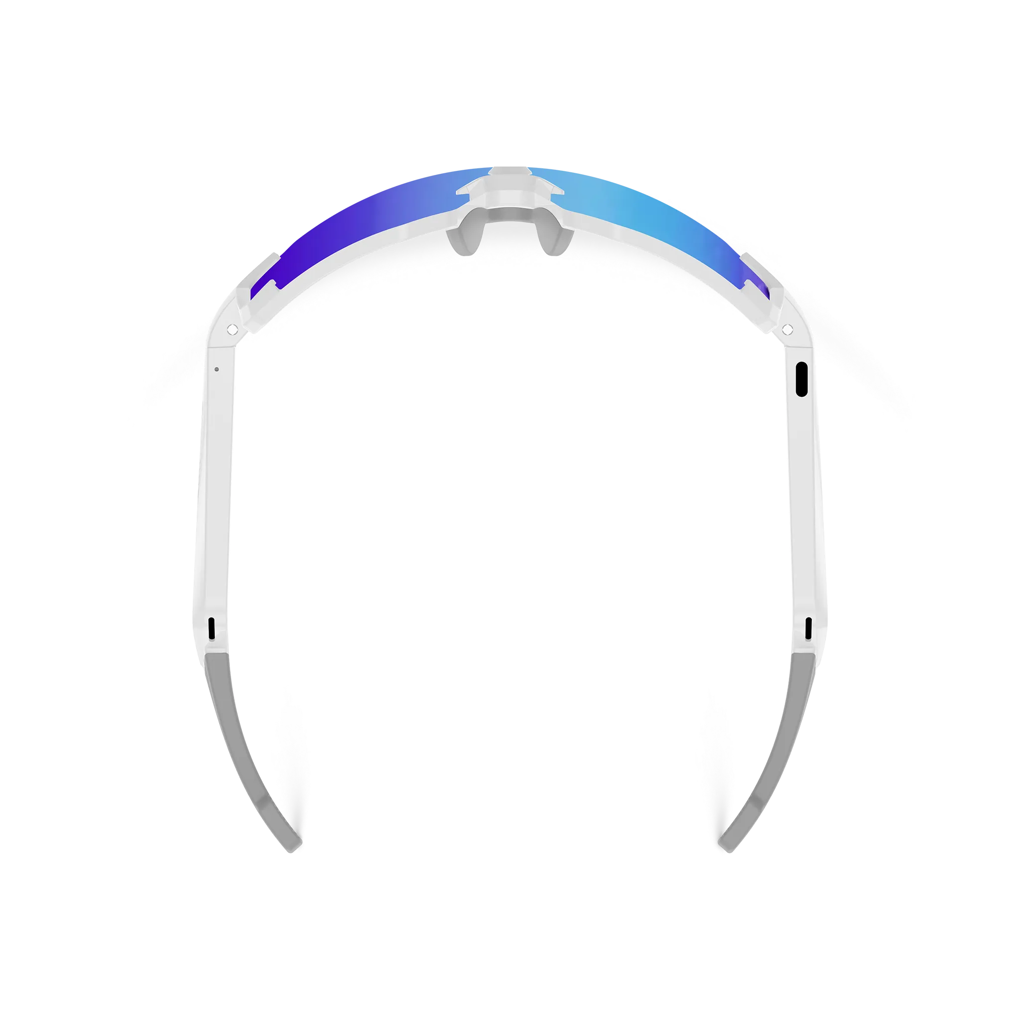 Eydology Smart 05 White w Blue Mirror Lens AI Smart Glasses 5