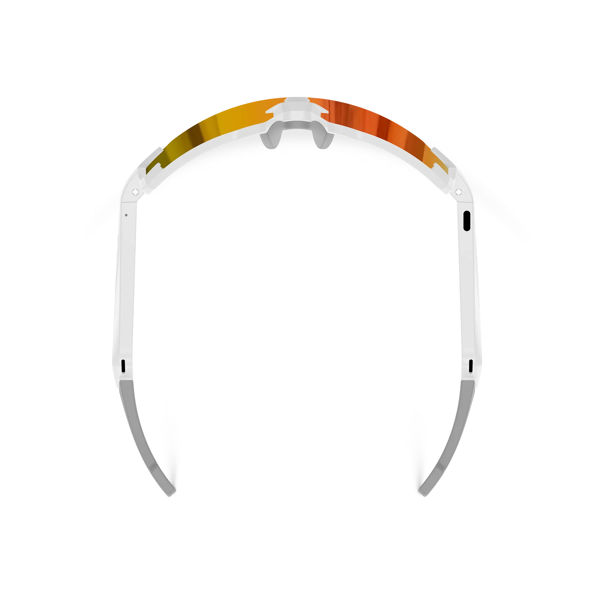 Eydology Smart 05 White w Orange Mirror Lens AI Smart Glasses 5