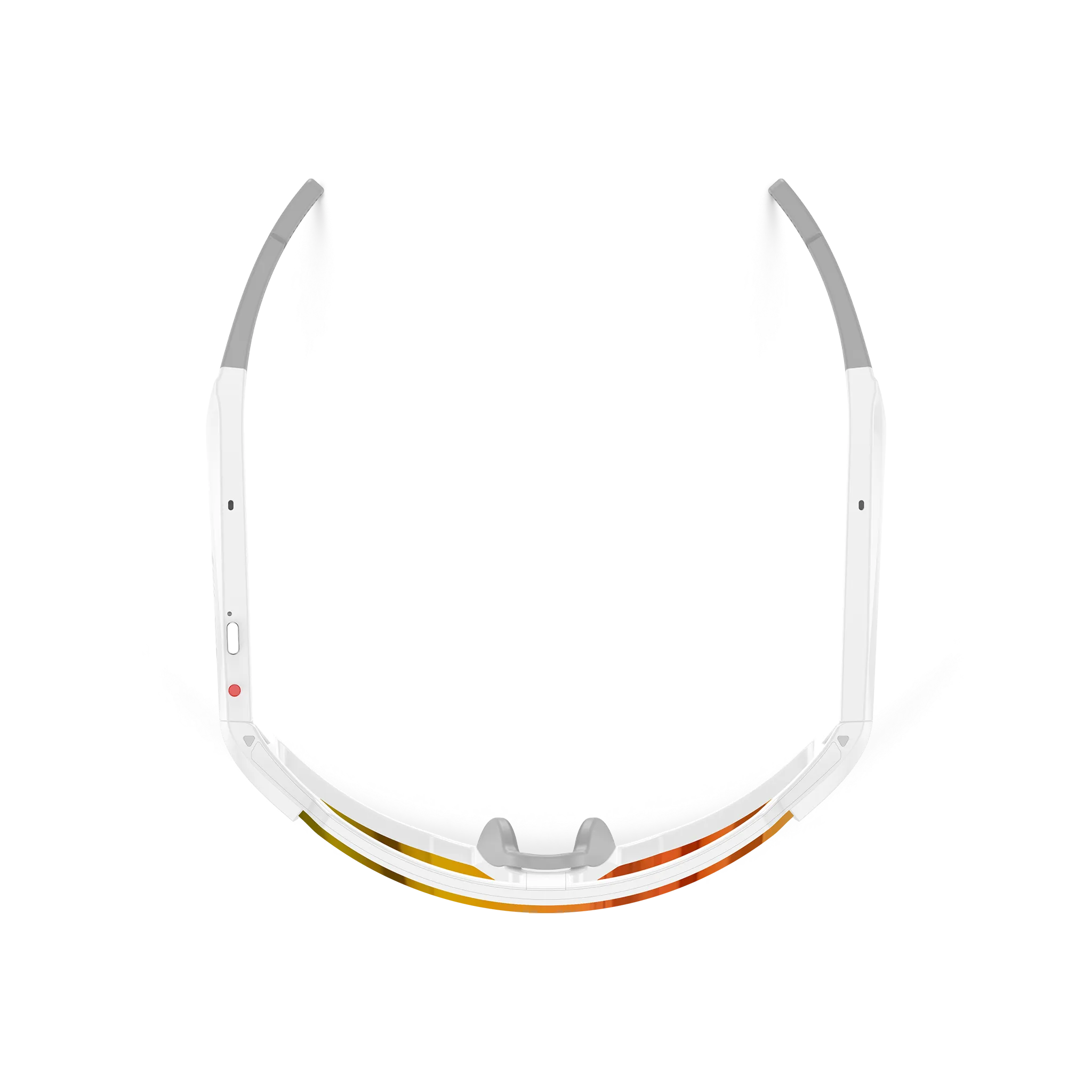 Eydology Smart 05 White w Orange Mirror Lens AI Smart Glasses 6