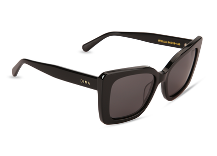 Eydology Stella Black Frame Grey Lens Glasses 2