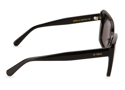 Eydology Stella Black Frame Grey Lens Glasses 3