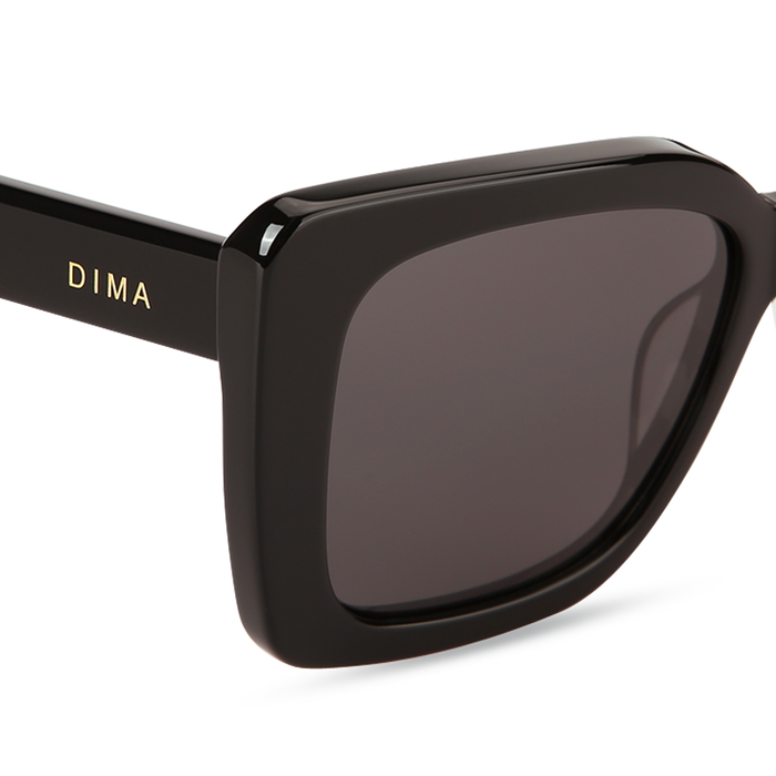 Eydology Stella Black Frame Grey Lens Glasses 4