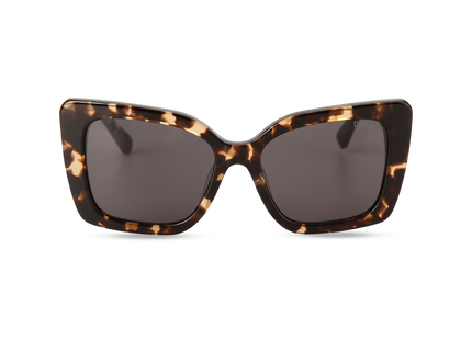 Eydology Stella Blonde Tortoise Frame Grey Lens Glasses 1