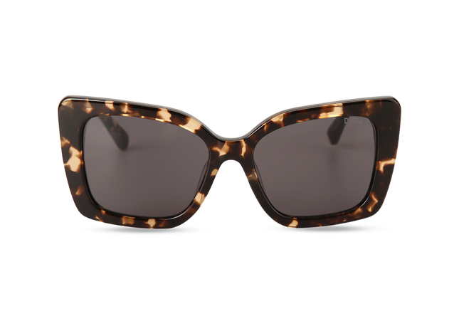 Eydology Stella Blonde Tortoise Frame Grey Lens Glasses 1