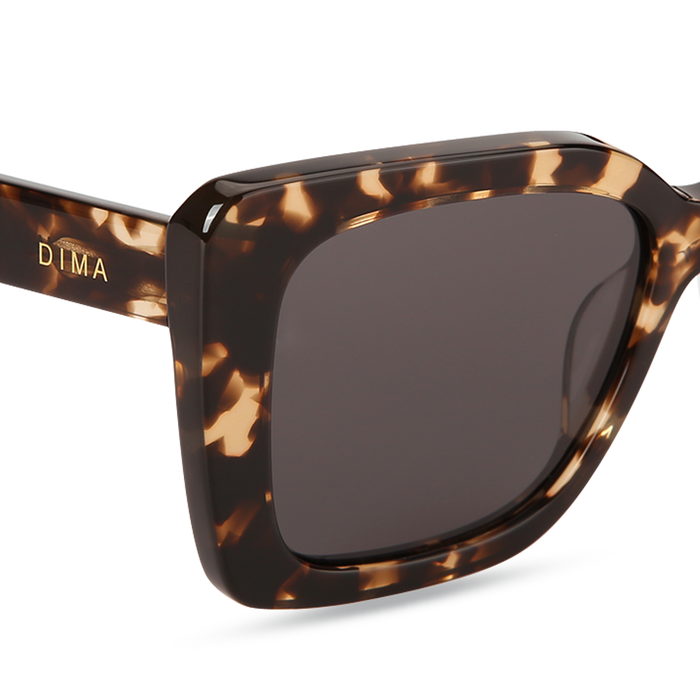 Eydology Stella Blonde Tortoise Frame Grey Lens Glasses 4