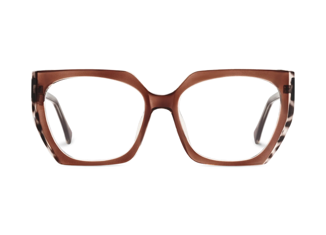 Eydology Sterling Crystal Dark Brown Women's Cat Eye Glasses 2