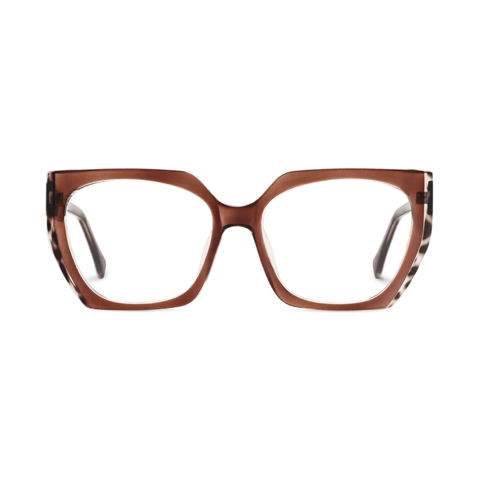 Eydology Sterling Crystal Dark Brown Women's Cat Eye Glasses 2