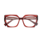 Eydology Sterling Crystal Red Women's Cat Eye Glasses 1