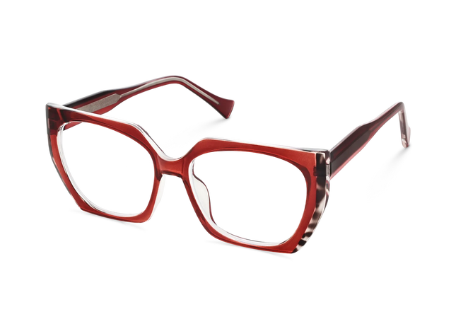 Eydology Sterling Crystal Red Women's Cat Eye Glasses 3