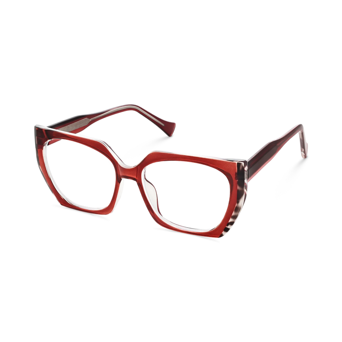 Eydology Sterling Crystal Red Women's Cat Eye Glasses 3