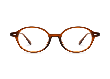 Eydology Sylvia Clear Brown Glasses 1