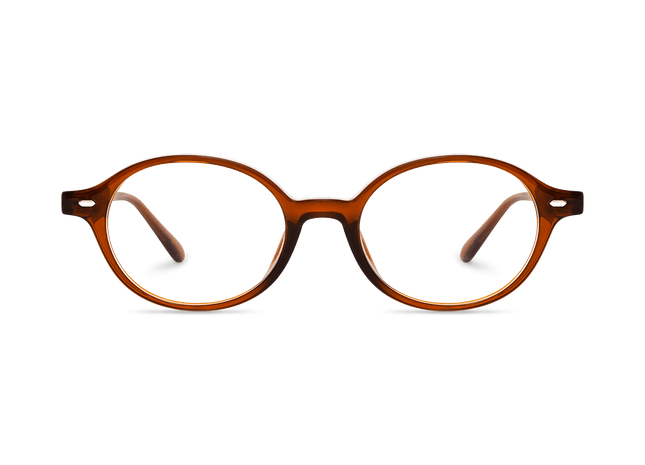 Eydology Sylvia Clear Brown Glasses 1
