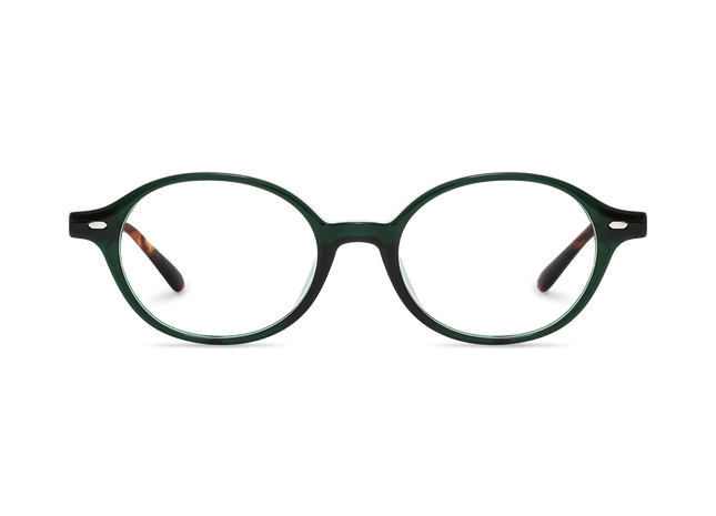 Eydology Sylvia Clear Green Glasses 1
