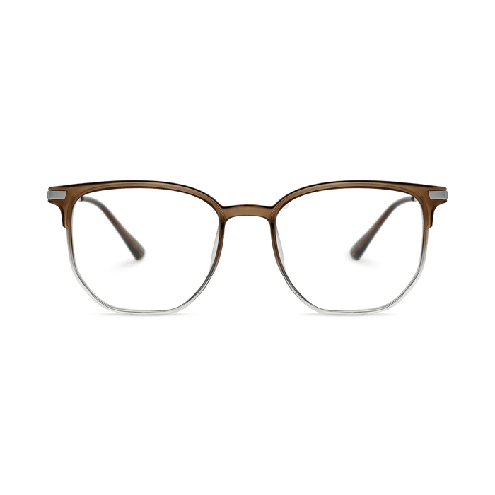Eydology Tadeo Clear Brown Green/Silver Glasses 2