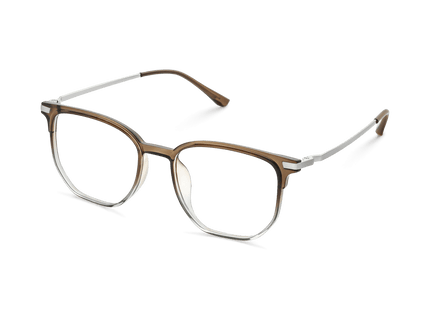 Eydology Tadeo Clear Brown Green/Silver Glasses 3