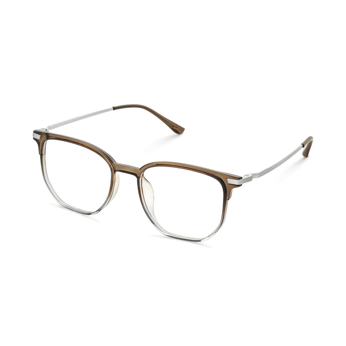 Eydology Tadeo Clear Brown Green/Silver Glasses 3